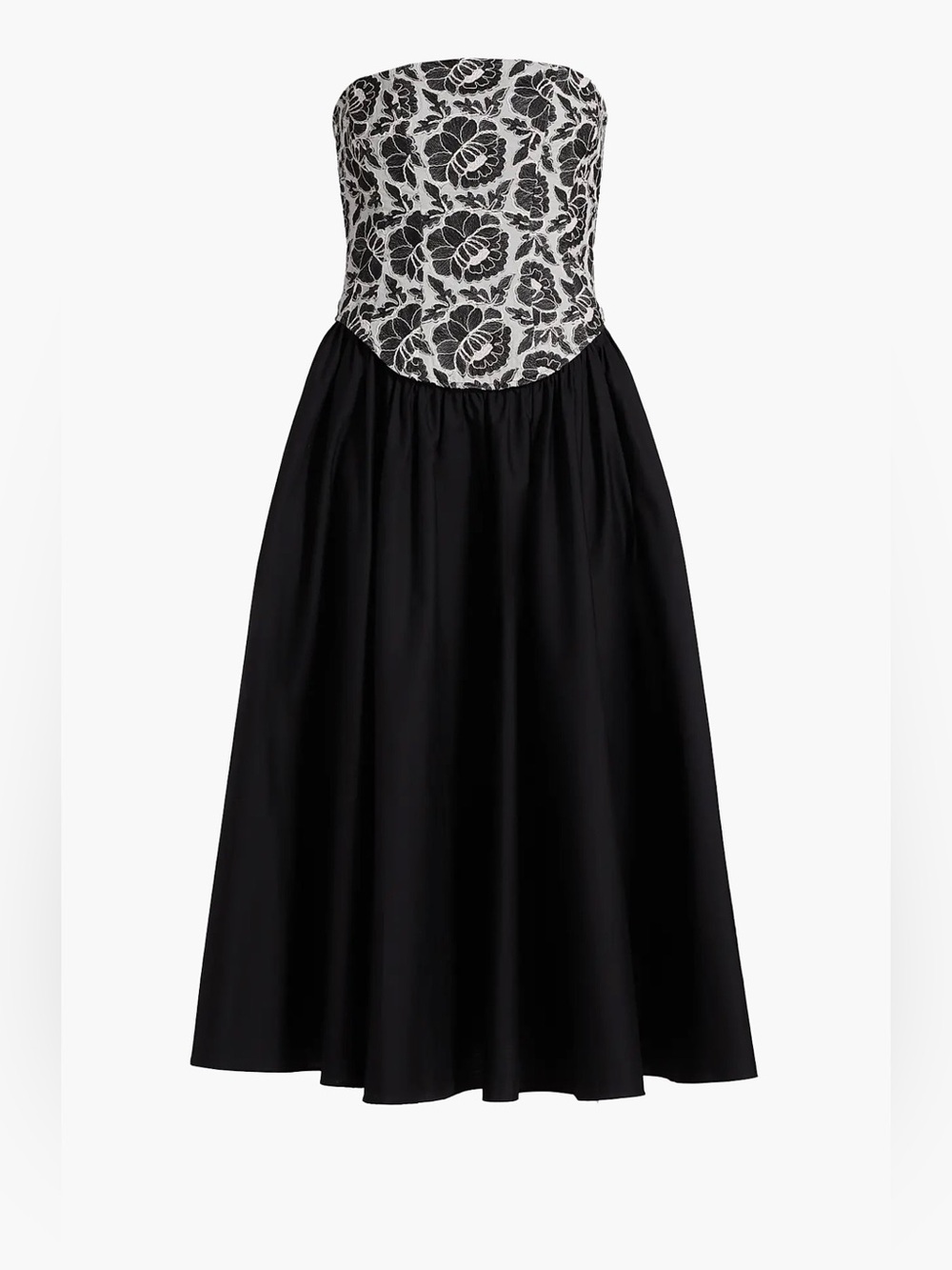 NWT Toccin
Melody Floral Cotton Corset Midi-Dress